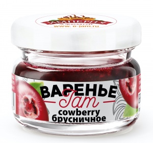 Варенье Брусничное, банка 30 гр